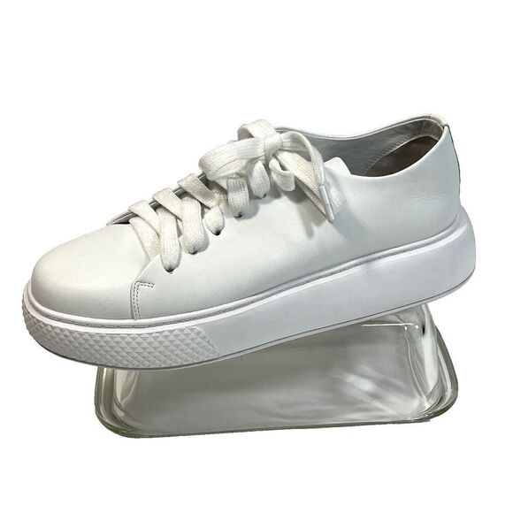 Jeffrey Campbell PLAY Womens Solid White Platform Sneaker Size 9.5 Nordstrom - Picture 1 of 14